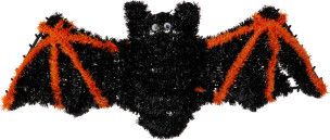 Halloween netopýr tinsel 3ass