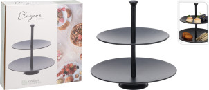 stojan na muffin 2. patrový černý