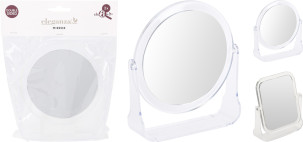 zrcadlo kul+ obd. 13x14cm 2ass