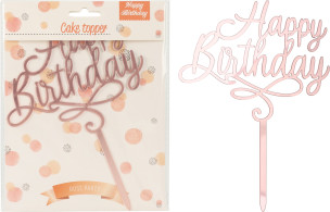 dekorace na dort- HB topper rose