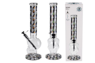 CHAMP HIGH BONG Skull Sklo 41CM Pomůcka