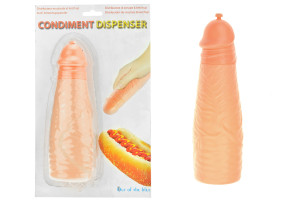 Láhev Penis na BBQ kečup/hořčice 19,5 cm