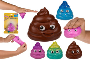 mačkací hovínko sticky barev.