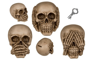 kasička - skull