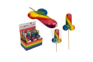 Erotické lizátko Rainbow Lollies 85gr 12ks/1b