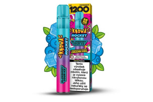 Kurwa Rocket Blueberry Sour Ice 1200puffs 20mg