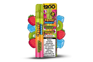Kurwa Rocket Raspberry Kiwi Ice 1200puffs 20mg