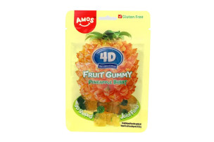 AMOS 4D Gummy Pineapple Burst 65gr