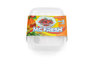 dóza plast. 3ks obdél. HD 3x0,9L
