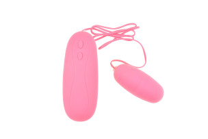 vibro egg silikon 12 vibrací růž