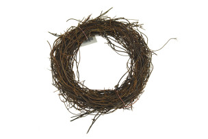 věnec proutěný hnědý 15cm