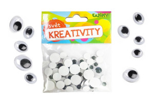 oči pohyblivé mix velikosti 60ks
