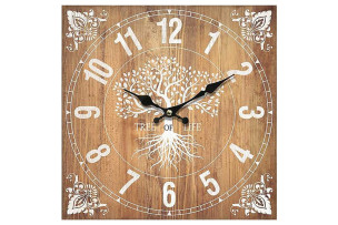 hodiny nástěnné MDF 34cm tree life
