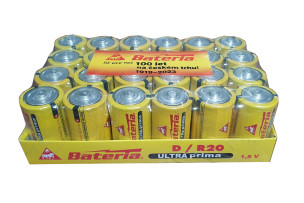 baterie R20 2ks