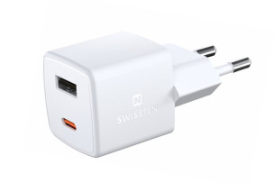 Cestovní GaN nabijecka PD, 1 USBC-C + 1USB-A 30W