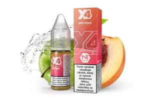 X4 Bar Juice Likvid Apple Peach 10ml/20mg
