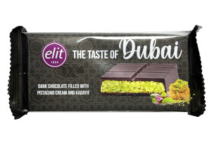 Taste of Dubai Chocolate Elit 90gr Pistachio Black