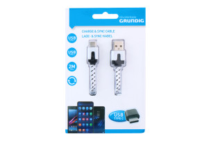 Nabíjecí kabel Charge+Sync 2M USB-C / USB-A