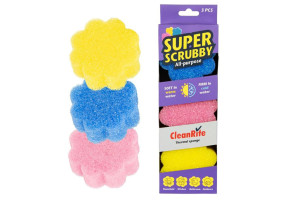 Super Scrubby Drhnoucí Houbička 3ks Cold/Hot