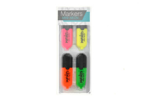 zvyrazňovače mini 4ks