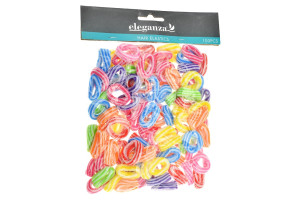 Vlasové gumy 100ks MIX