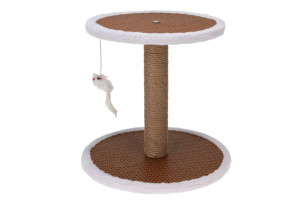 škrábací sloupek +myš pro kočky 35x35x33