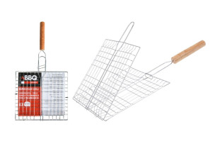 BBQ grilovací rošt otočný 43x23 cm