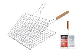 BBQ grilovací rošt otočný 33 x 20 cm