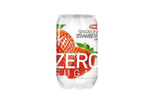 OKF Sparkling Strawberry 0 Sugar Voda s příchutí 350ml KR