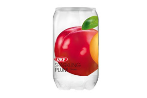OKF Sparkling Plum Lite Voda s příchutí 350ml KR