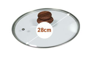 GLASS Deckel Livington COPPER STONE PAN 28CM
