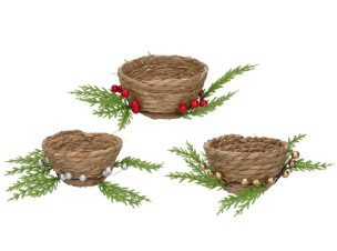 košík proutěný +rolničky 22cm