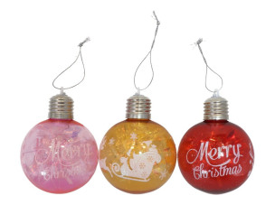 1 LED svítící koule průhl. 8cm