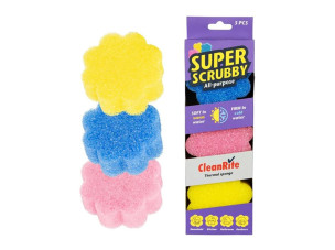 Super Scrubby Drhnoucí Houbička 3ks Cold/Hot