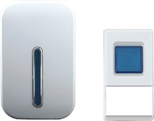 bezdrátový zvonek 100m do zásuv. bílý