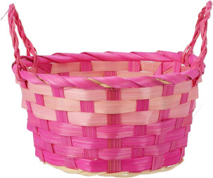 košíky barevné 17x9cm bambus