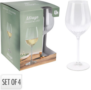 skleničky na víno 4ks 380ml