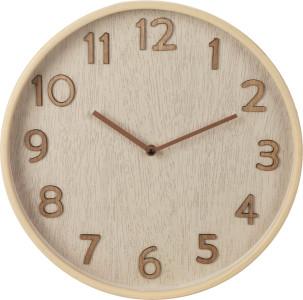 hodiny nástěnné woodlook 38x5cm kul.