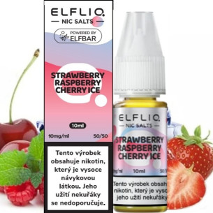 Liquid ELFLIQ Nic SALT Strawberry Raspberry Cherry ice 10ml / 20mg