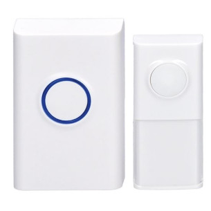 bezdrátový zvonek, do zásuvky, 120m, bílý