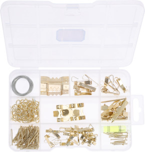 Set hřebíků na zavěšení obrazů