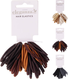 gumičky na vlasy elastické 3ass 50ks