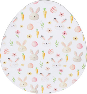 talíř tvaru vejce 29x35cm 6ass