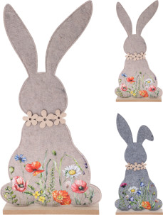 dekorační zájíc dřev. stojan XL