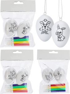 vejce + fixy na malování