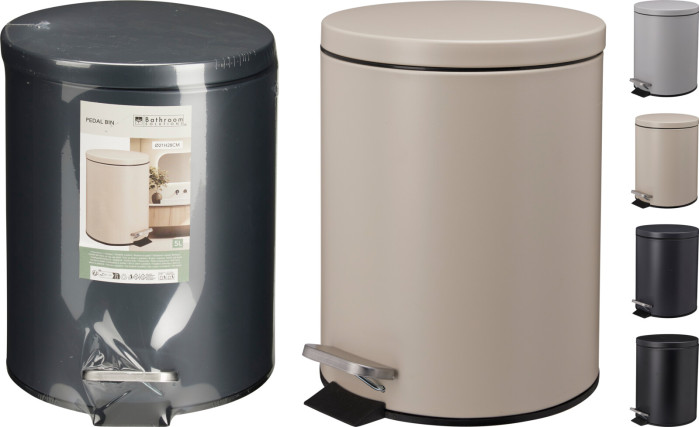detail odpadní koš 5L 4ass iron