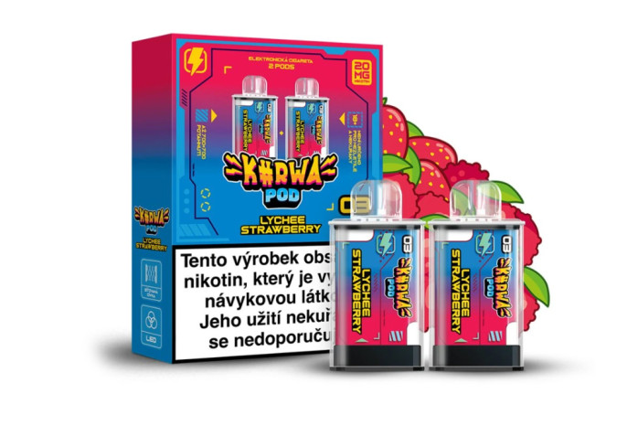detail Kurwa POD Lychee Strawberry 2x2ml