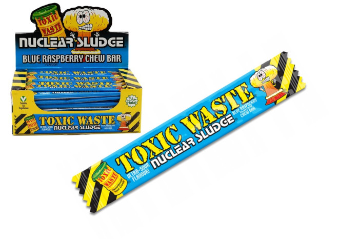 detail Toxic Waste Nuclear Sludge Blue Raspberry Chew Bar 20gr 50/1b