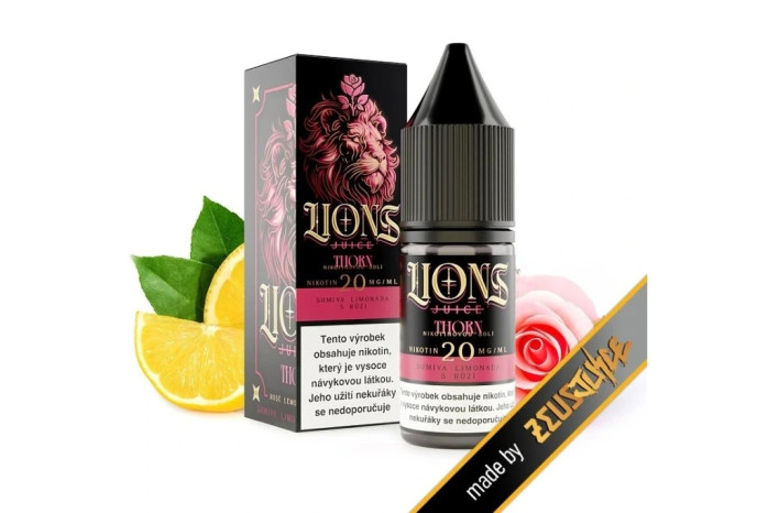 detail Lions Likvid Rose Lemonade Fizz 10ml/20mg