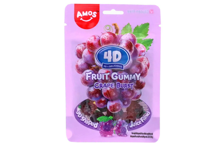 detail AMOS 4D Gummy Grape Burst 65gr